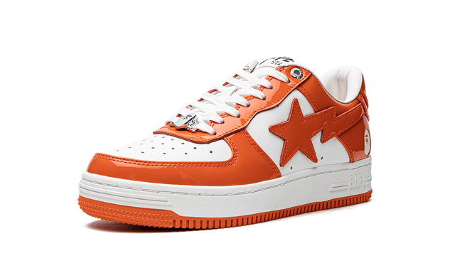 Bape Sta Lackleder Orange Weiß