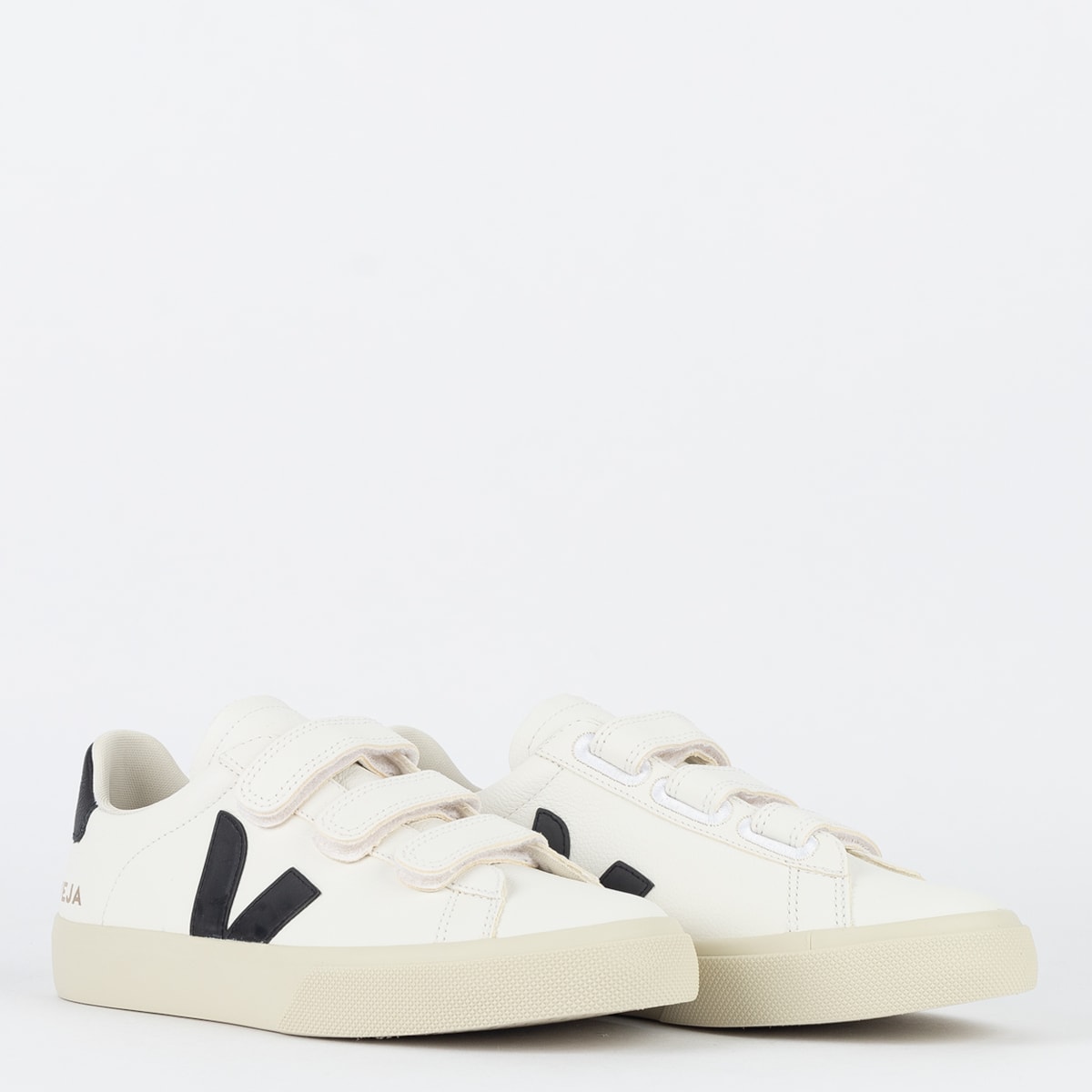Vert Shoes Logo Chromfreies Leder Extra Weiß Schwarz