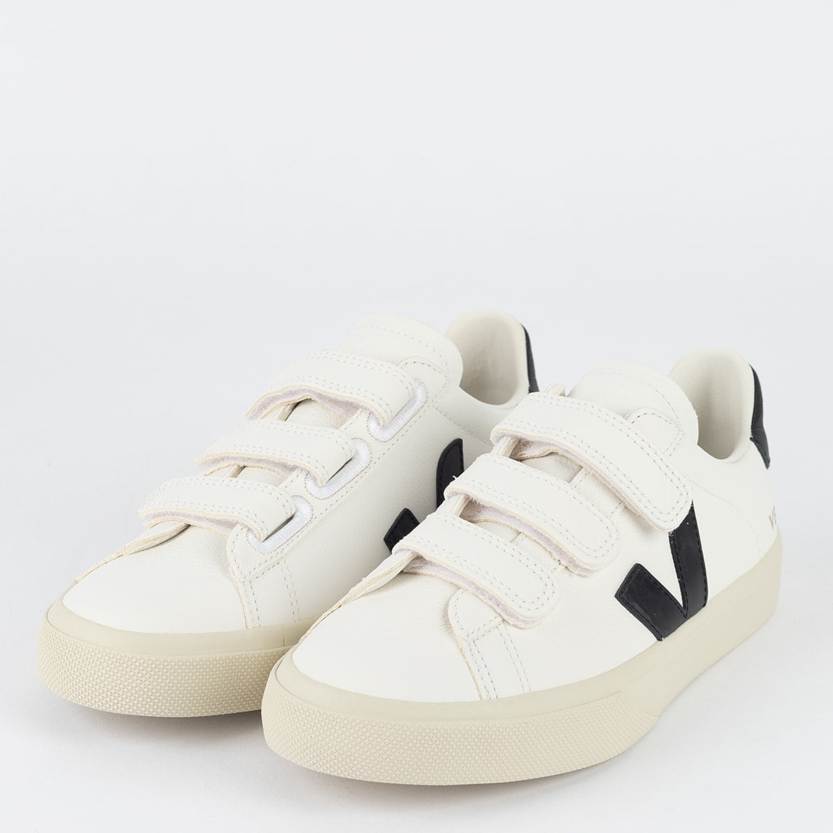 Vert Shoes Logo Chromfreies Leder Extra Weiß Schwarz