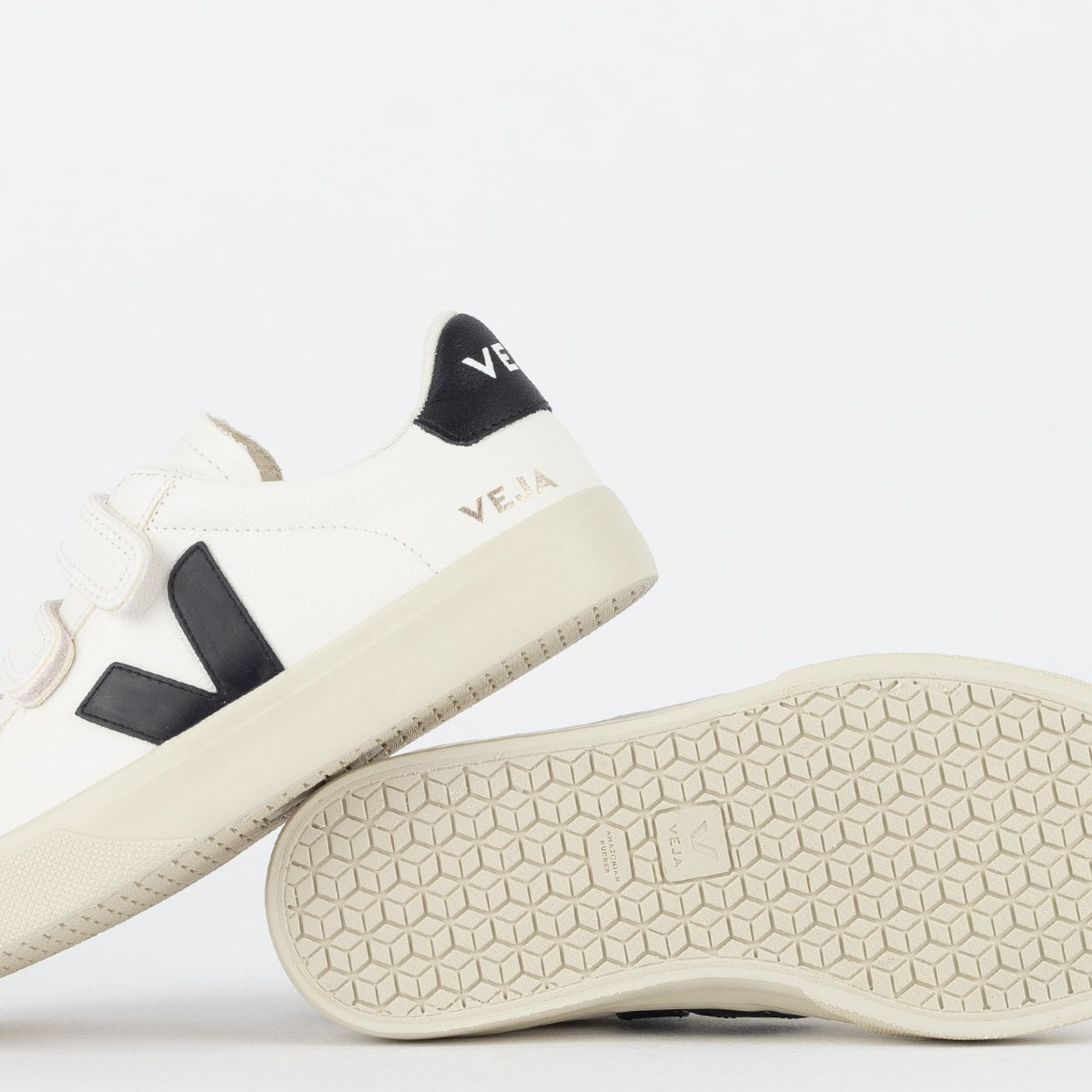 Vert Shoes Logo Chromfreies Leder Extra Weiß Schwarz