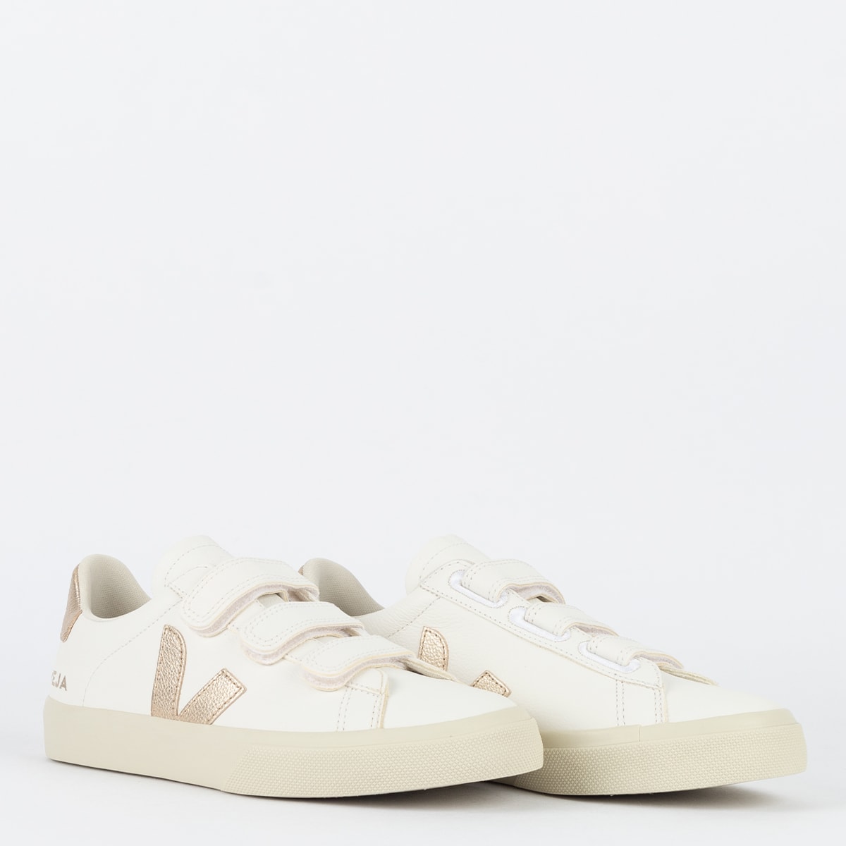 Vert Shoes Chromfreies Leder Extra Weiß Platin