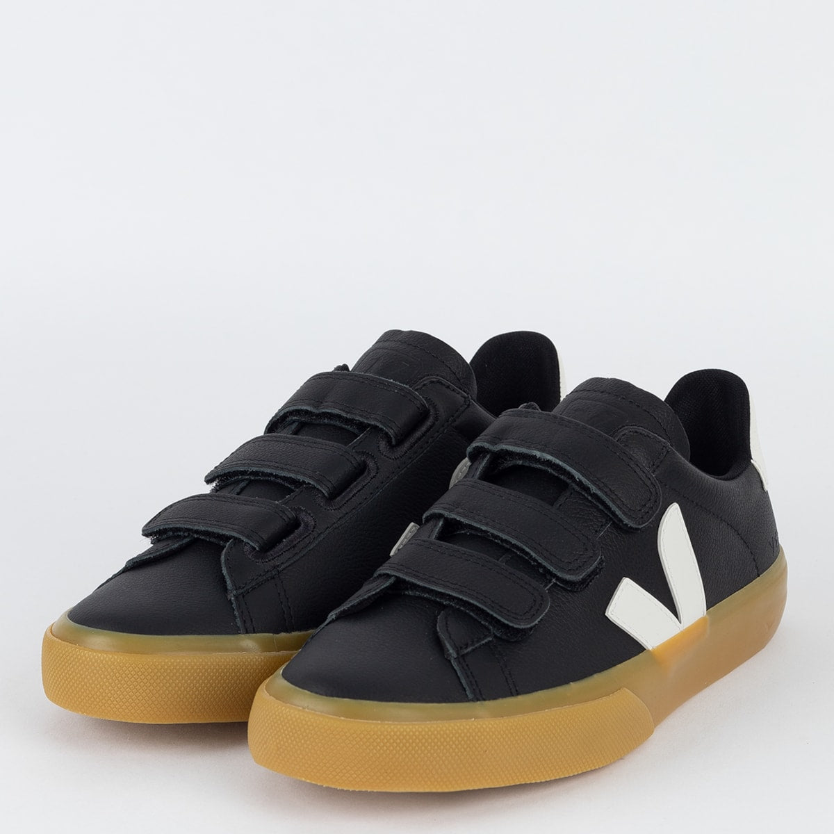 Vert Shoes Logo Chromfreies Leder Schwarz Weiß 