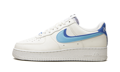 Nike Air Force 1 Double Swoosh Weiß Mittelblau