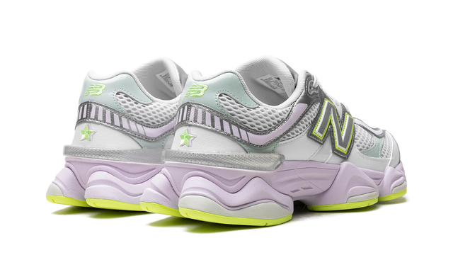 New Balance 9060 Weiß Silber Metallic Taro