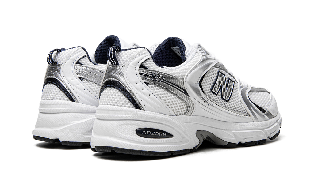 New Balance 530 Weiß Silber Marine 