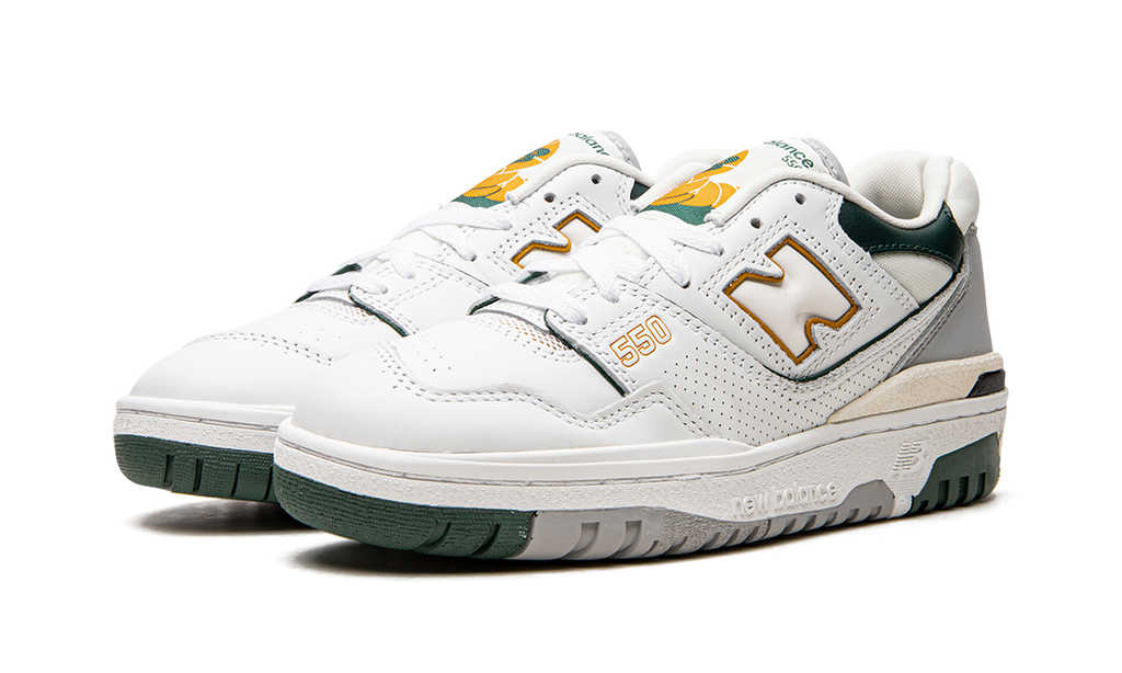 New Balance 550 Weiß Nachtwache Grün