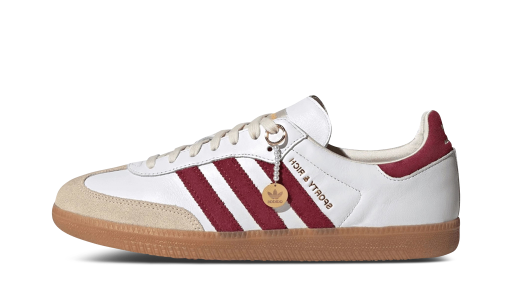 Adidas Samba Sporty &amp; Rich Weiß Kern Burgund
