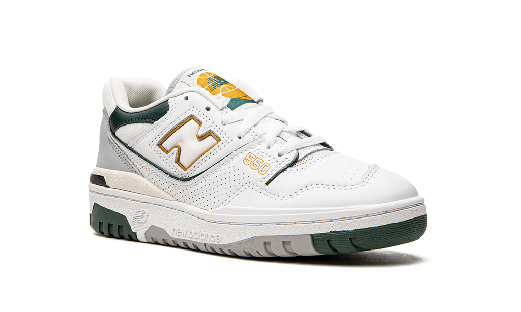 New Balance 550 Weiß Nachtwache Grün