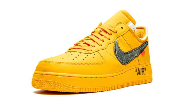 Nike Air Force 1 Low Off-White University Gold Metallic Silber