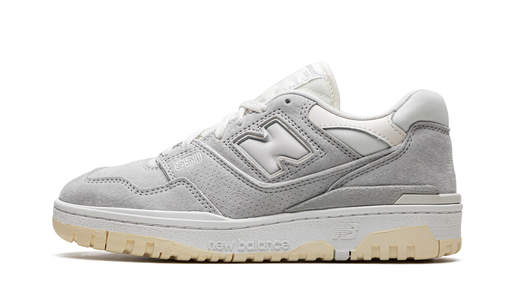 New Balance 550 Graues Wildleder