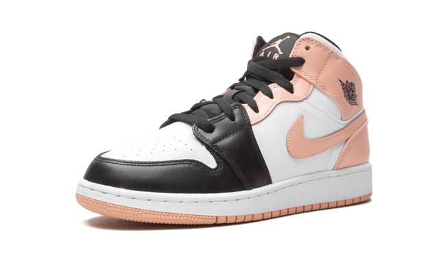 Jordan 1 Mid Arctic Orange Schwarze Zehenpartie