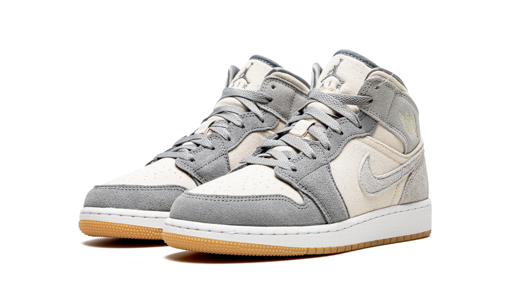 Jordan 1 Mid SE Kokosmilch Partikelgrau