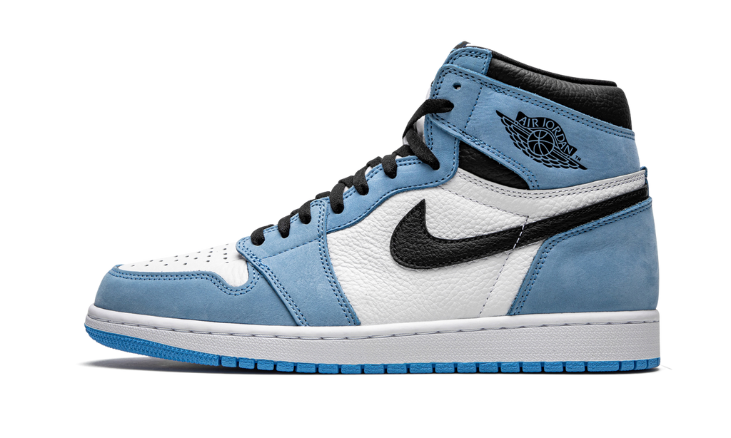 Jordan 1 Retro High Weiß Universität Blau Schwarz