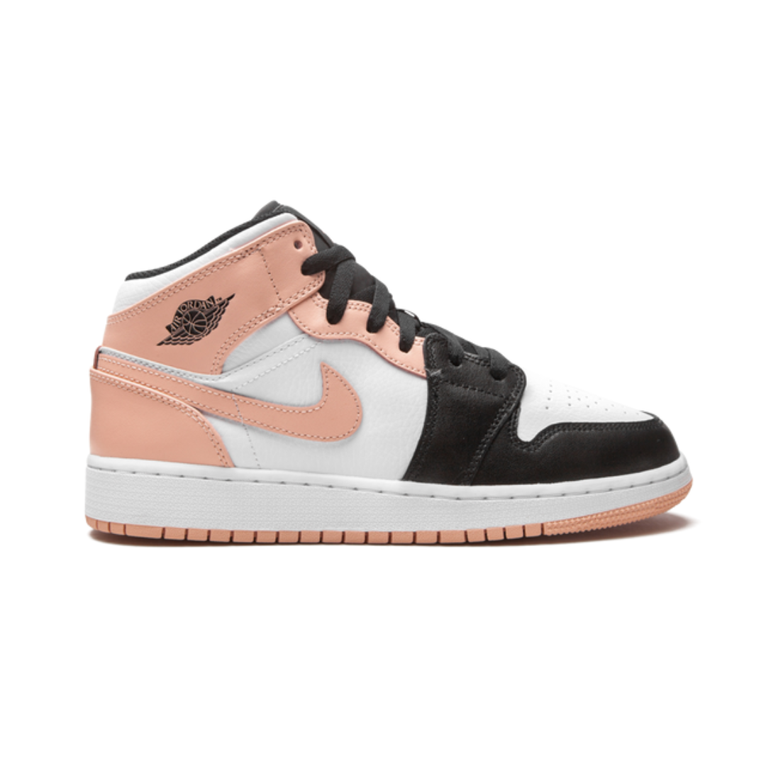 Jordan 1 Mid Arctic Orange Schwarze Zehenpartie