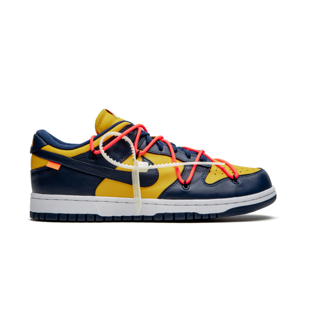 Nike Dunk Low Off-White University Gold Mindnight Navy