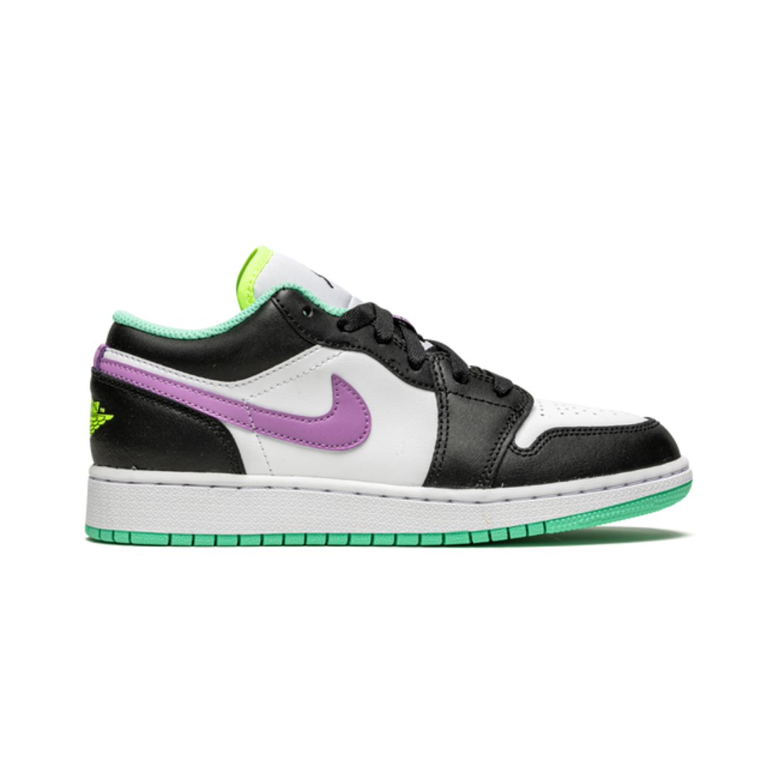 Jordan 1 Low Grün Glow Violet Shock 