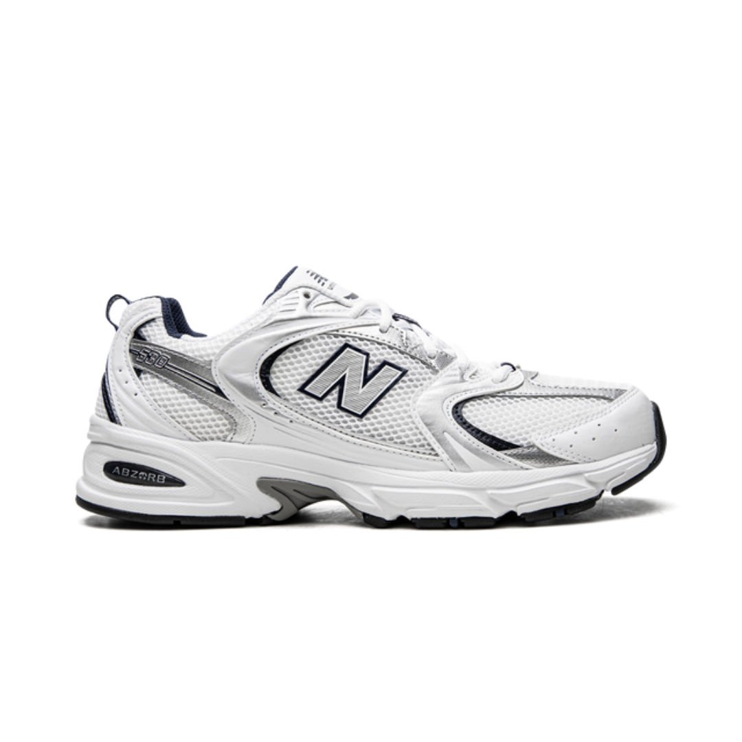 New Balance 530 Weiß Silber Marine 