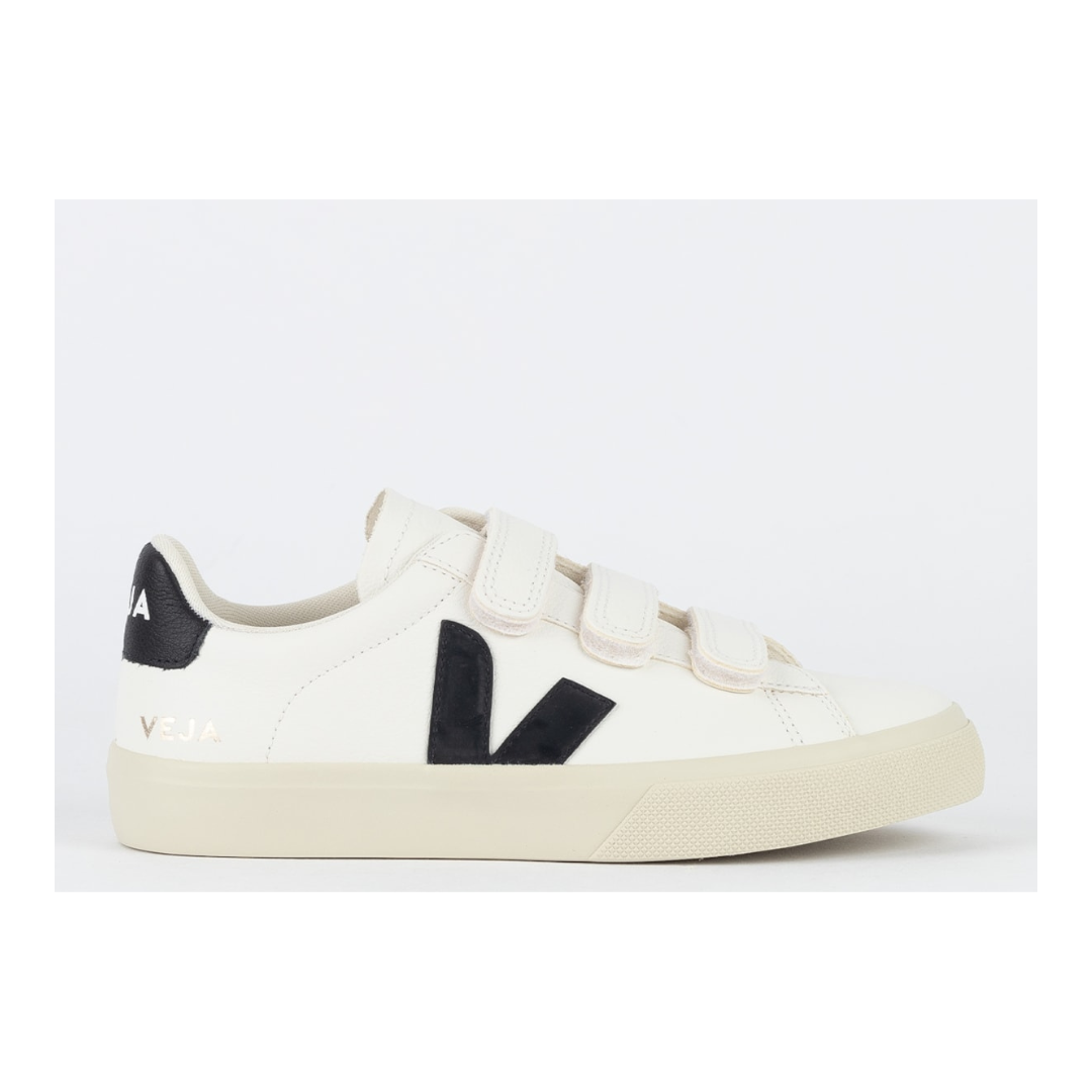 Vert Shoes Logo Chromfreies Leder Extra Weiß Schwarz