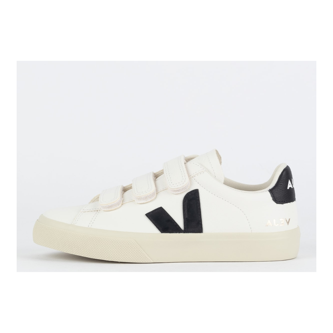 Vert Shoes Logo Chromfreies Leder Extra Weiß Schwarz