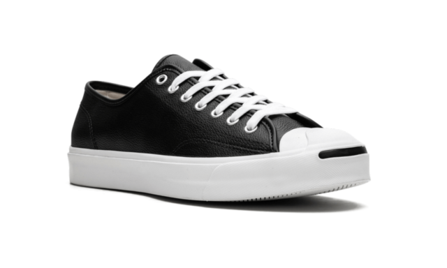 Converse Mehr Converse Jack Purcell Ox Schwarzes Leder