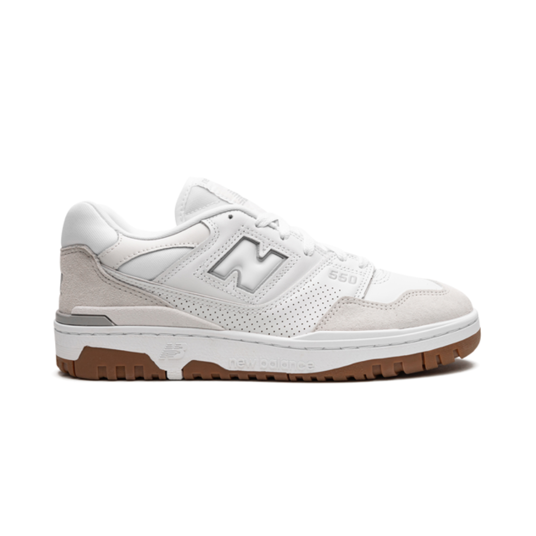 New Balance 550 Weiß/Gummi