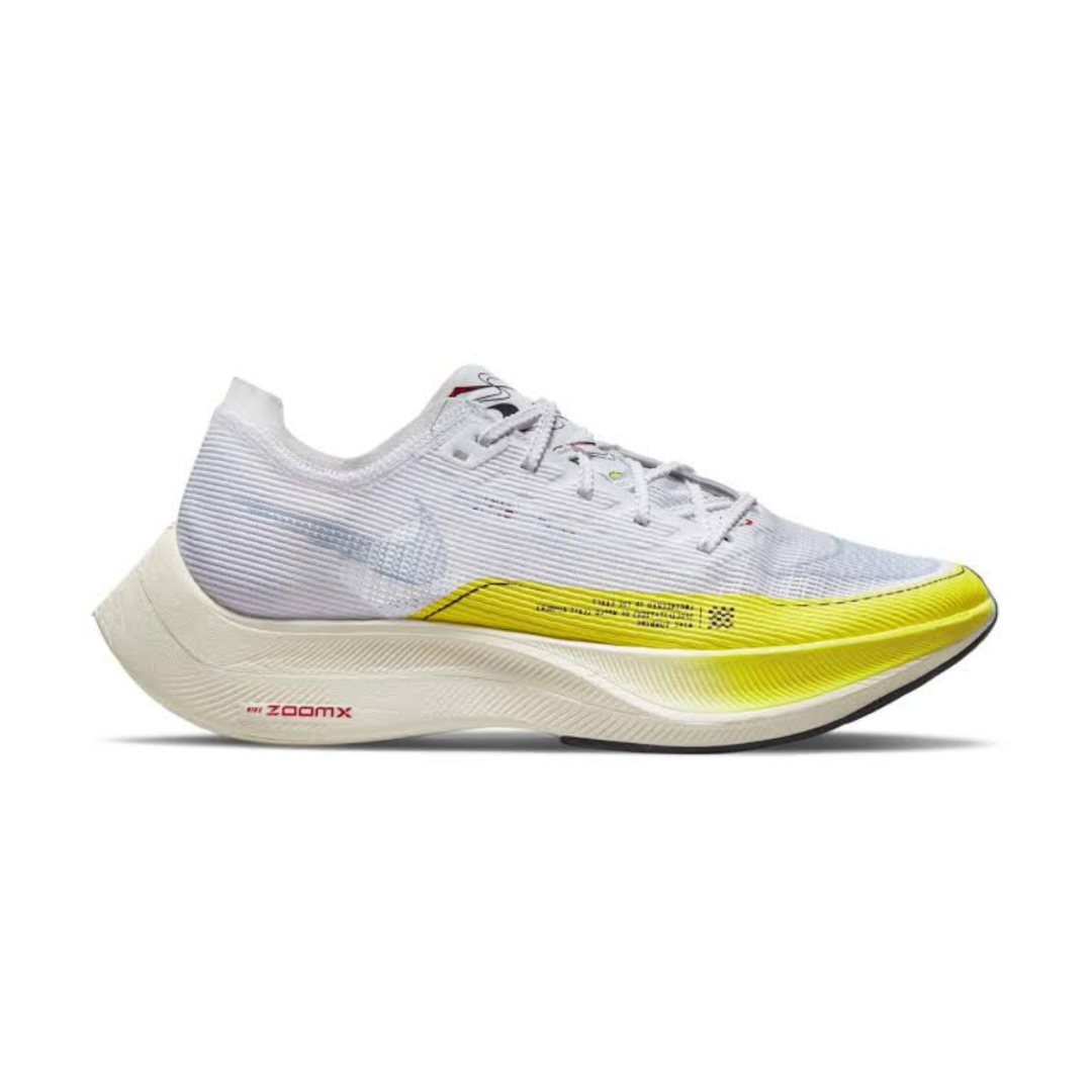 Nike ZoomX Vaporfly Next% 2 Weiß Gelb Strike 