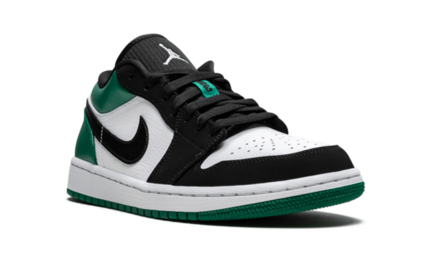 Jordan 1 Low Weiß Schwarz Mystic Grün 