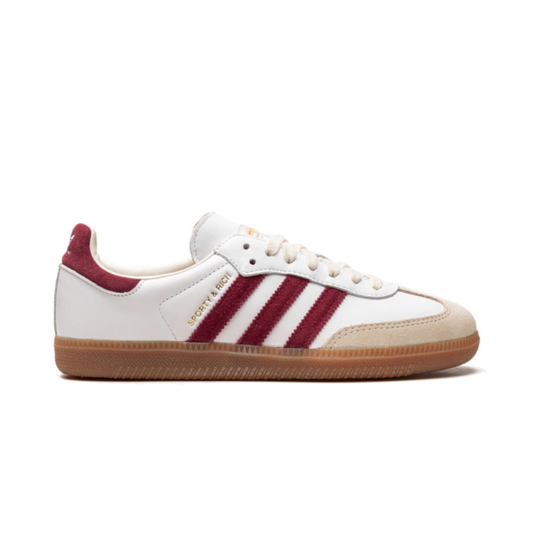 Adidas Samba Sporty &amp; Rich Weiß Kern Burgund