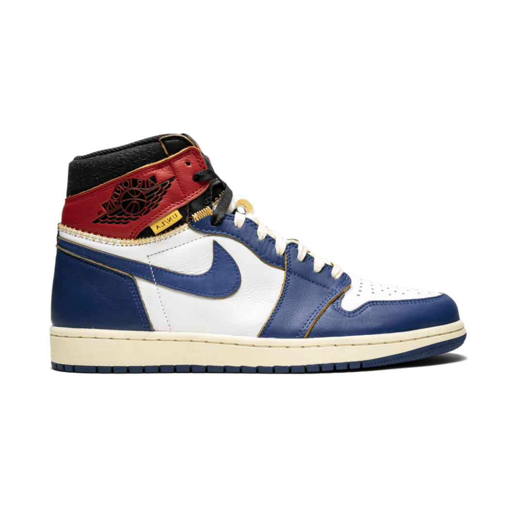 Jordan 1 Retro High Union Los Angeles Blaue Zehe