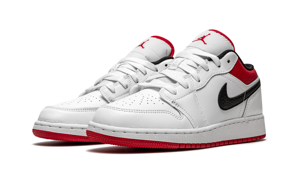 Jordan 1 Low Weiß Gym Rot 