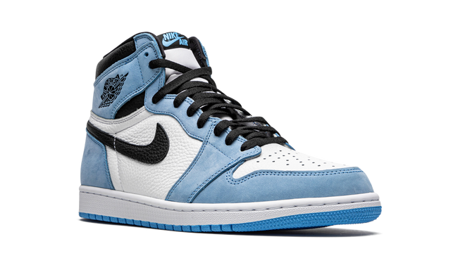 Jordan 1 Retro High Weiß Universität Blau Schwarz