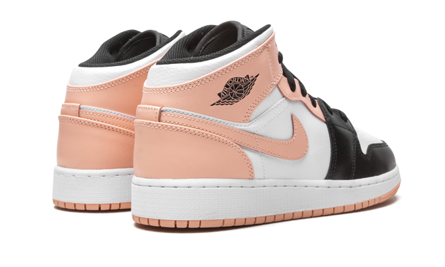 Jordan 1 Mid Arctic Orange Schwarze Zehenpartie