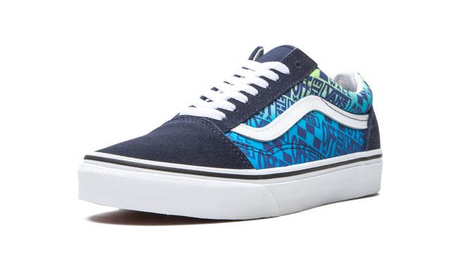 Vans Old Skool Off the Wall Logos - Blau