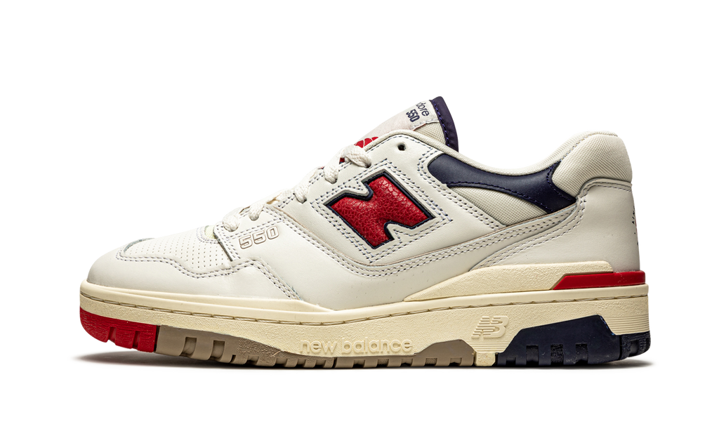 New Balance 550 Aime Leon Dore Weiß Marine Rot