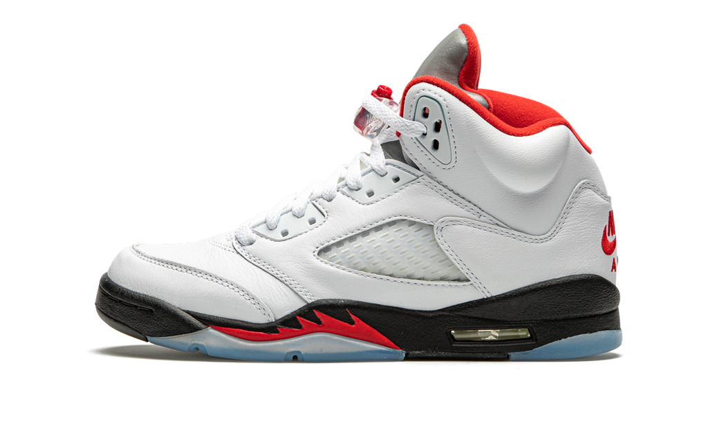 Jordan 5 Retro Feuerrot Silberne Zunge