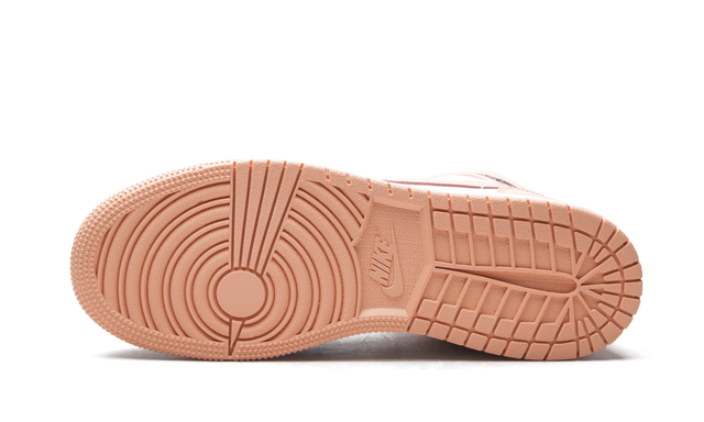 Jordan 1 Mid Arctic Orange Schwarze Zehenpartie