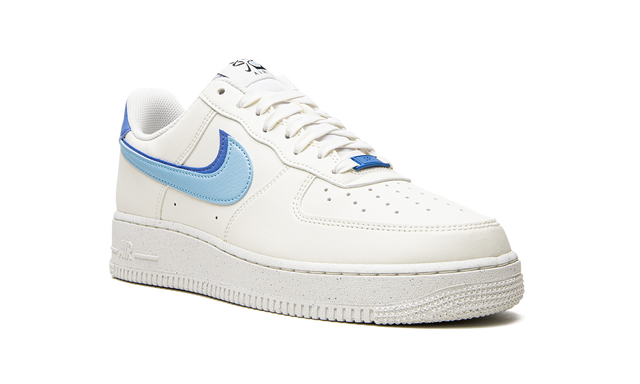 Nike Air Force 1 Double Swoosh Weiß Mittelblau
