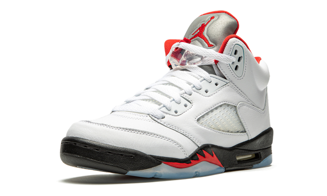 Jordan 5 Retro Feuerrot Silberne Zunge