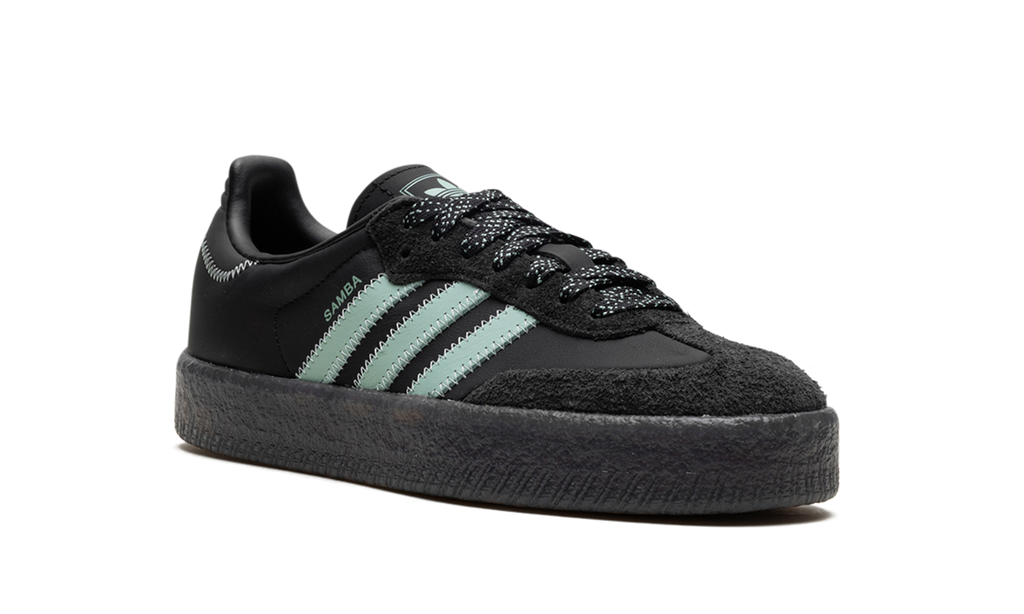 Adidas Sambae Core Schwarz Haze Grün 