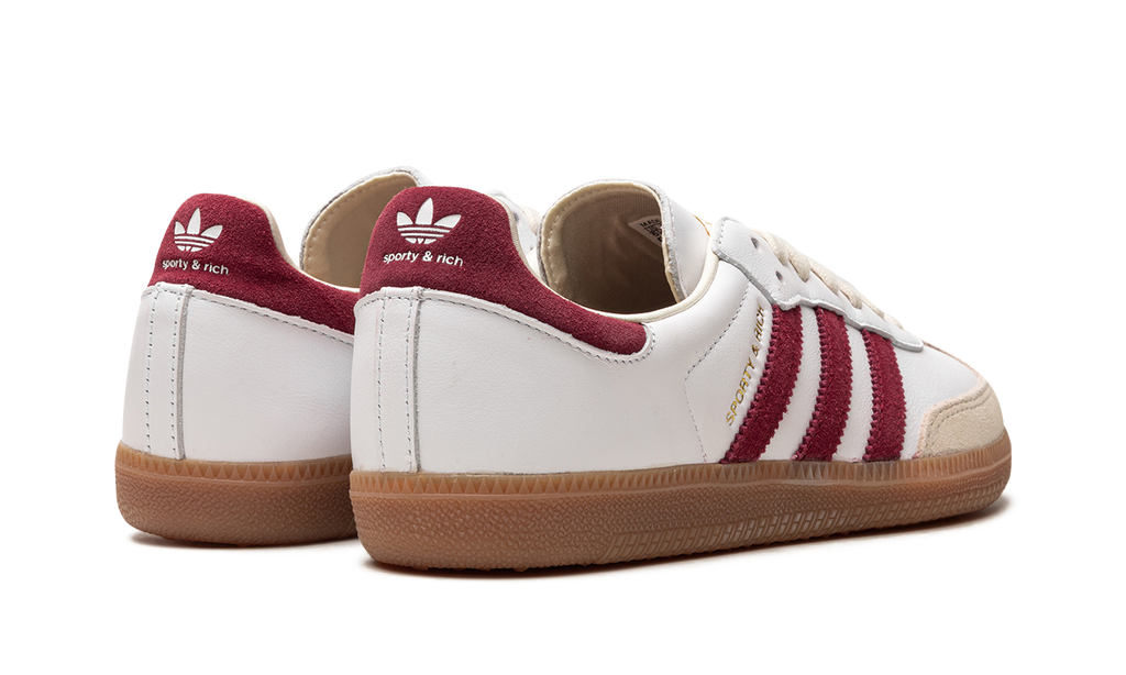 Adidas Samba Sporty &amp; Rich Weiß Kern Burgund