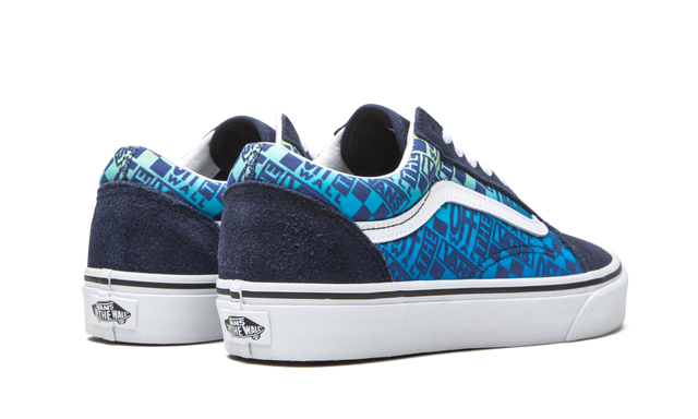 Vans Old Skool Off the Wall Logos - Blau