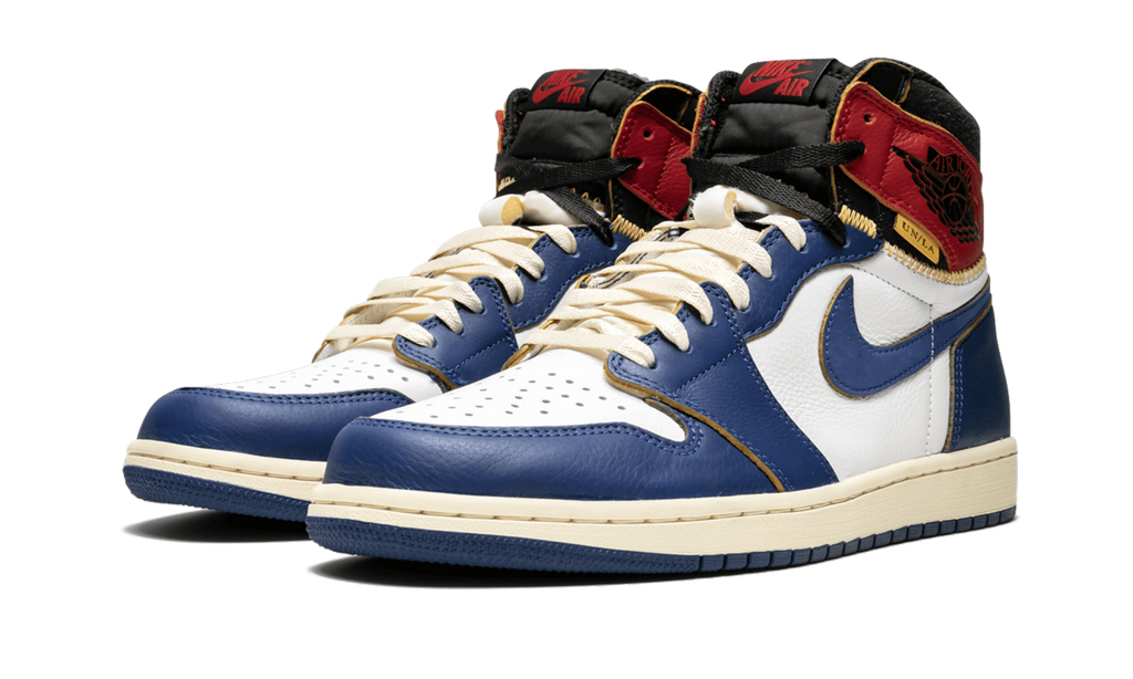 Jordan 1 Retro High Union Los Angeles Blaue Zehe