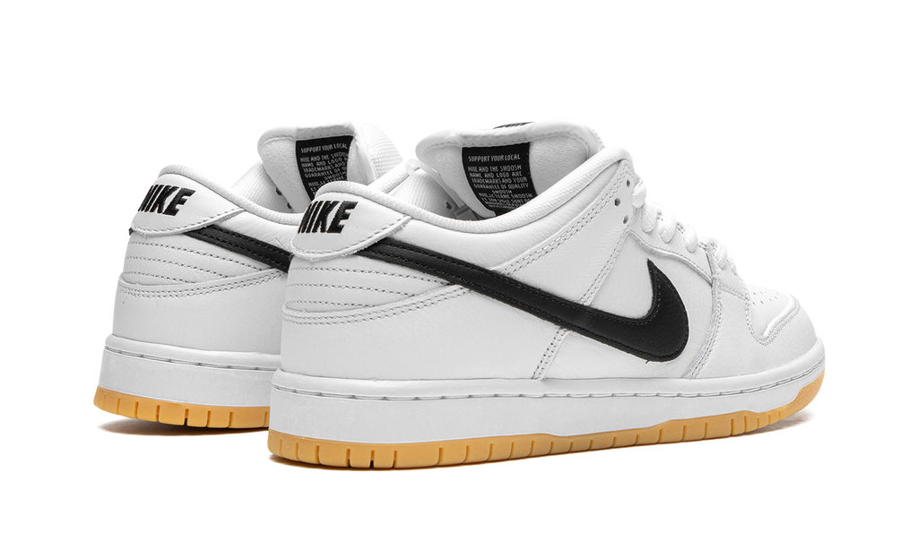 Nike SB Dunk Low Orange White Label Schwarz