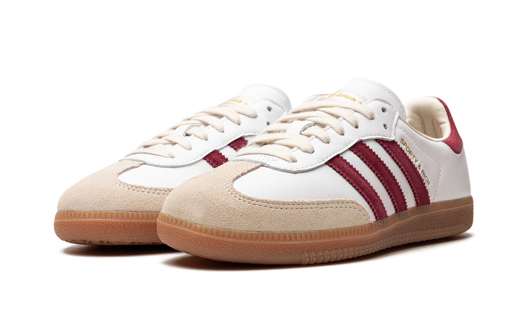 Adidas Samba Sporty &amp; Rich Weiß Kern Burgund