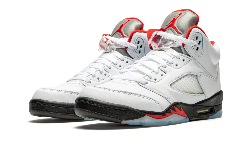 Jordan 5 Retro Feuerrot Silberne Zunge