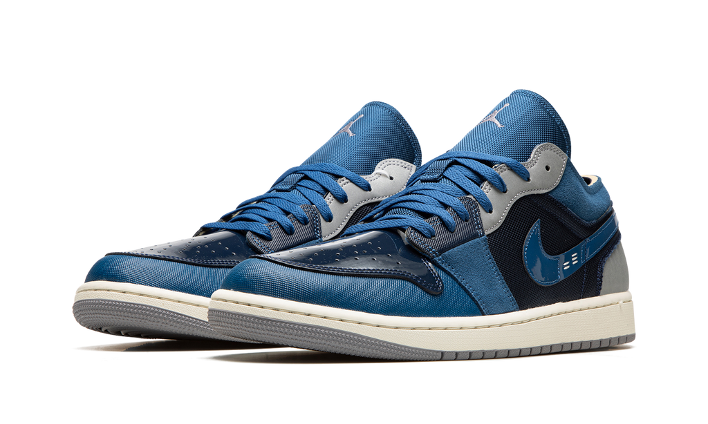 Jordan 1 Low SE Craft Obsidian French Blue Ashen Slate White 
