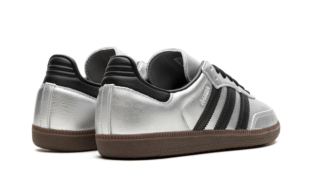 Adidas Samba Silber Metallic Schwarz Gummi