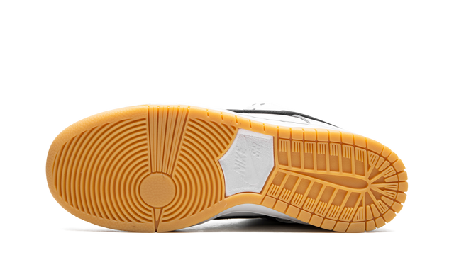 Nike SB Dunk Low Orange White Label Schwarz