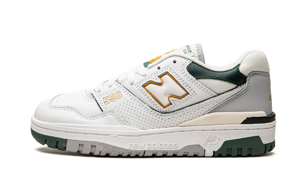 New Balance 550 Weiß Nachtwache Grün