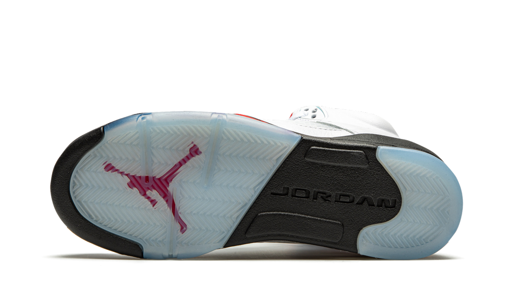 Jordan 5 Retro Feuerrot Silberne Zunge